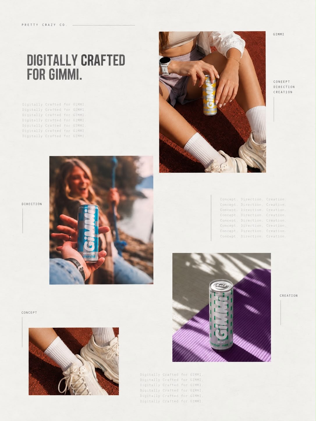 Digitally crafted for GIMMI: a collage of GIMMI scenes