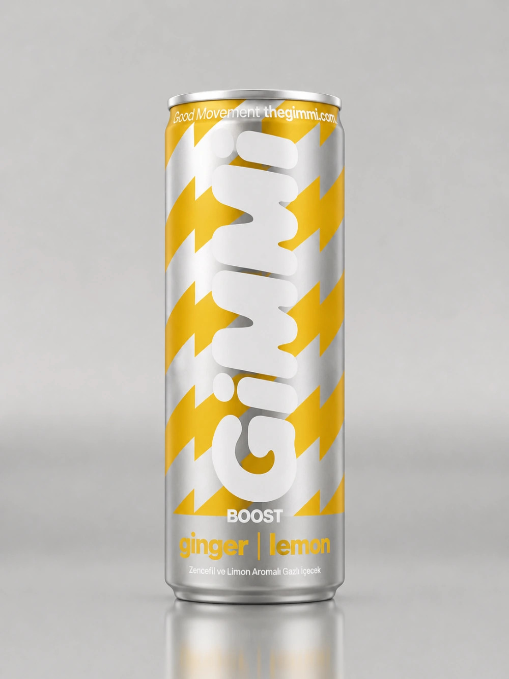 GIMMI Boost can, ginger and lemon